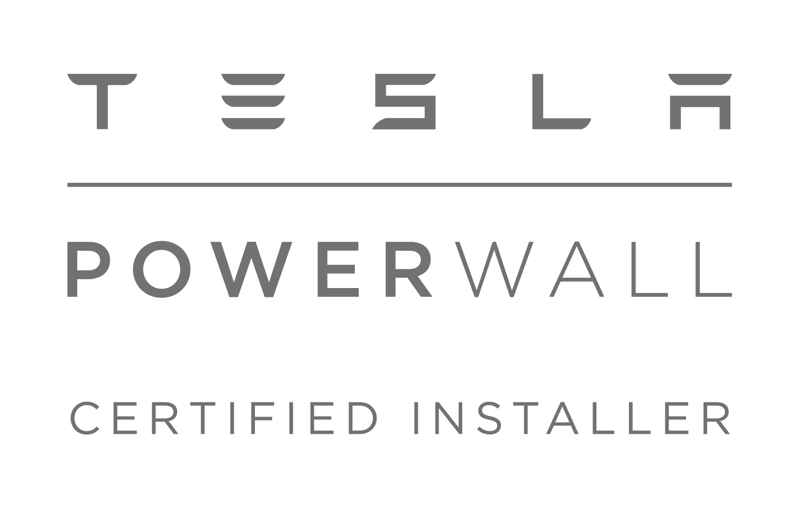 Tesla Certified Powerwall Installer badge